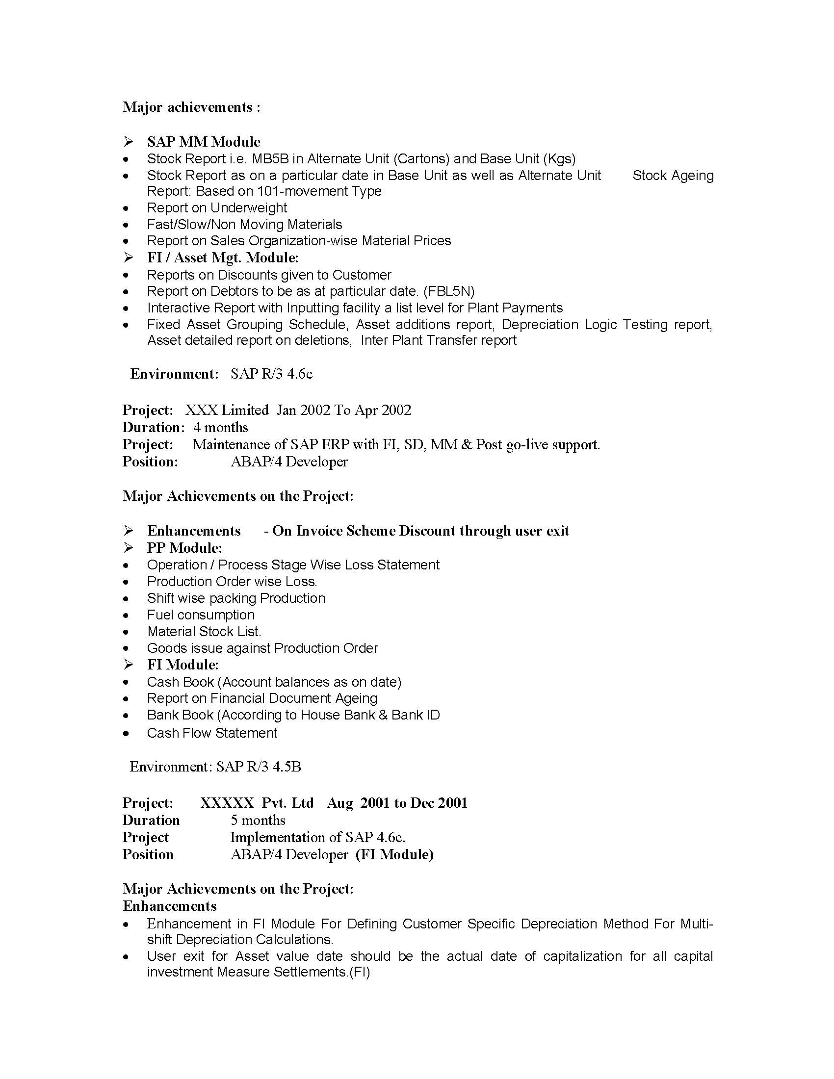 ISU Billing and Invoice Consultant Sample Resume